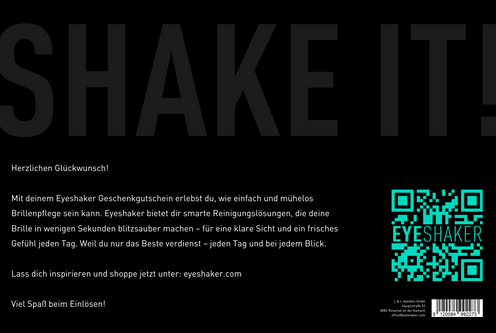 EYESHAKER - The Gift Card 100